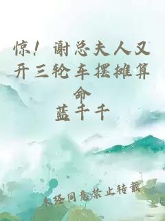 驚！謝總夫人又開三輪車擺攤算命