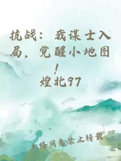 抗戰(zhàn)：我謀士入局，覺醒小地圖！